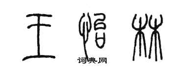 陈墨王怡林篆书个性签名怎么写