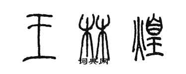 陈墨王林煌篆书个性签名怎么写