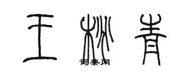 陈墨王桃青篆书个性签名怎么写