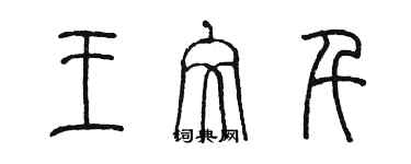 陈墨王文千篆书个性签名怎么写