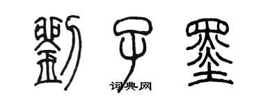 陈墨刘子墨篆书个性签名怎么写