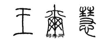 陈墨王尔慧篆书个性签名怎么写