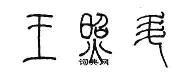 陈墨王照升篆书个性签名怎么写