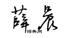 曾庆福薛晨草书个性签名怎么写