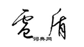 梁锦英卢盾草书个性签名怎么写