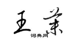 梁锦英王茉草书个性签名怎么写