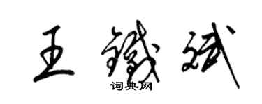 梁锦英王铁斌草书个性签名怎么写