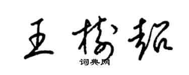 梁锦英王树超草书个性签名怎么写