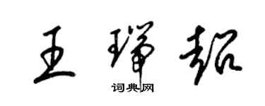 梁锦英王瑞超草书个性签名怎么写