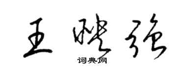梁锦英王映强草书个性签名怎么写