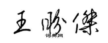 梁锦英王盼杰草书个性签名怎么写