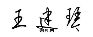梁锦英王建琴草书个性签名怎么写