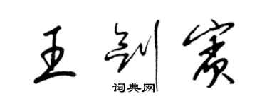 梁锦英王剑宾草书个性签名怎么写