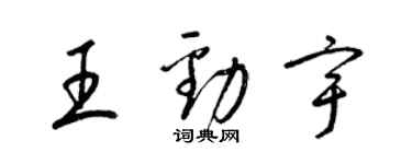 梁锦英王劲宇草书个性签名怎么写