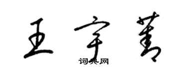 梁锦英王宇菁草书个性签名怎么写