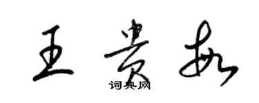 梁锦英王贵敏草书个性签名怎么写