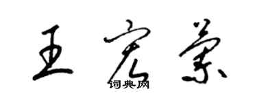 梁锦英王宏兰草书个性签名怎么写