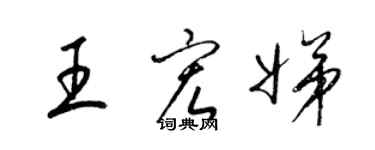 梁锦英王宏娣草书个性签名怎么写