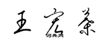 梁锦英王宏叶草书个性签名怎么写