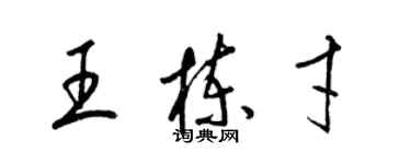 梁锦英王栋才草书个性签名怎么写