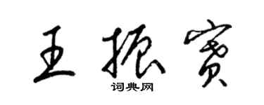 梁锦英王振赛草书个性签名怎么写