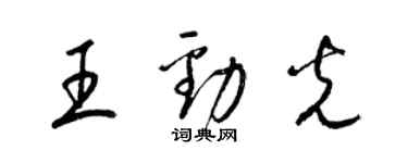 梁锦英王劲光草书个性签名怎么写