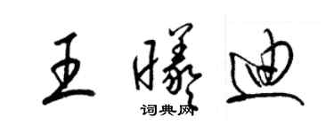 梁锦英王曦迪草书个性签名怎么写