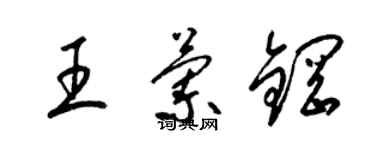 梁锦英王兰钢草书个性签名怎么写