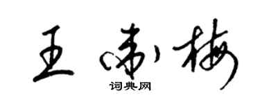 梁锦英王卫梅草书个性签名怎么写