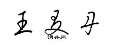 梁锦英王友丹草书个性签名怎么写