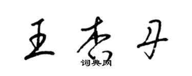 梁锦英王杏丹草书个性签名怎么写