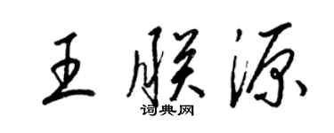 梁锦英王朕源草书个性签名怎么写