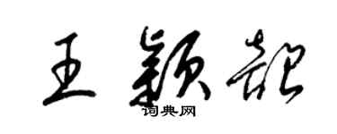 梁锦英王颖韶草书个性签名怎么写