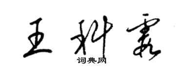 梁锦英王科霞草书个性签名怎么写