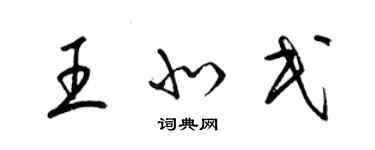 梁锦英王北民草书个性签名怎么写