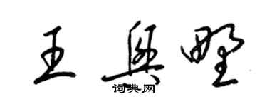 梁锦英王兴野草书个性签名怎么写