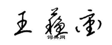 梁锦英王苏冲草书个性签名怎么写