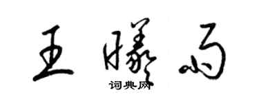 梁锦英王曦雨草书个性签名怎么写