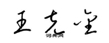 梁锦英王克金草书个性签名怎么写