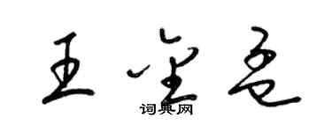 梁锦英王金孟草书个性签名怎么写