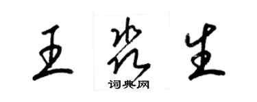梁锦英王淼生草书个性签名怎么写