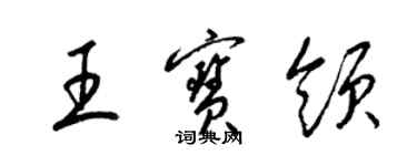 梁锦英王宝领草书个性签名怎么写
