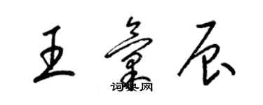 梁锦英王汇辰草书个性签名怎么写