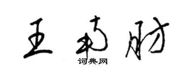梁锦英王南肪草书个性签名怎么写