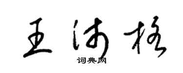 梁锦英王沛格草书个性签名怎么写
