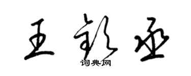 梁锦英王钦丞草书个性签名怎么写