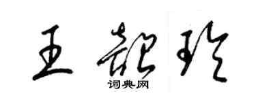 梁锦英王韶玲草书个性签名怎么写
