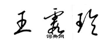 梁锦英王霞玲草书个性签名怎么写