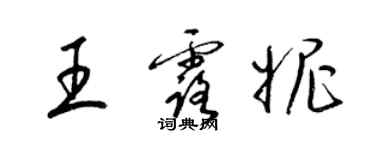 梁锦英王露妮草书个性签名怎么写
