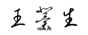 梁锦英王冀生草书个性签名怎么写